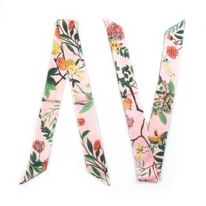 2 Twilly Scarves - Handbag Purse Twilly Scarf Pair